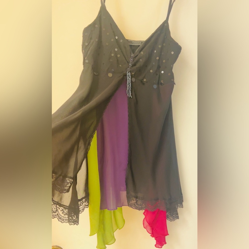 Stunning Colorful / Beaded Prada Camisole
